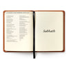Ambassador Journal open to the Sabbath spread showing A Liturgy for Working with God